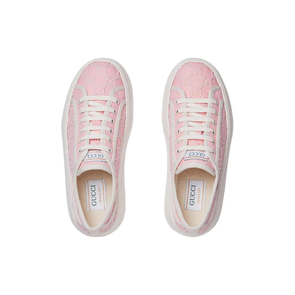 Gucci Wmns Tennis 1977 Low 'Pink Gg Embroidery' Women's 782737 FAC9X 5949