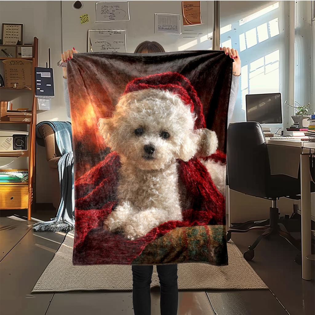 1Pc Cartoon Print Flannel Blanket, High Quality Comfortable for All Seasons, Home Decor, Warmth and Comfort, Perfect for Christmas Birthday Gift