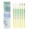 Set mit 6 Nailart-Stiften Enthält einen Gel-Nagelpinsel Liner flach Französisch Punktierwerkzeug Gel-Nagel Nailart ultrafeine Pinsel. Set, ultrafein, Pinsel, Pinsel, rund,
