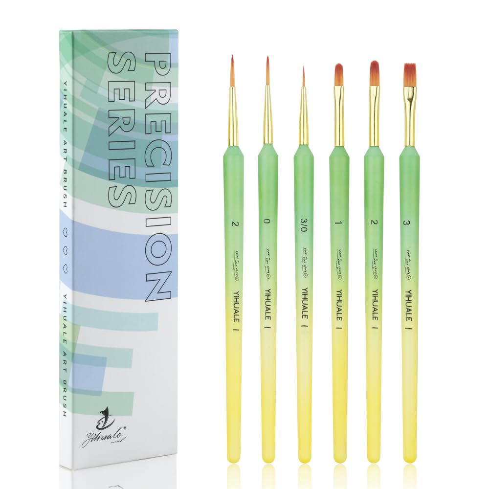 Set of 6 nail art pen Includes a gel nail brush liner flat French dotting gel nail nail art ultra-fine brushes. set, ultra-fine, brush, brush, round,