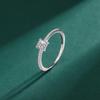 12 Birthstone 925 Sterling Silver Women's Zircon Ring - Elegant Red Book Style Jewelry, Perfect Birthday Gift