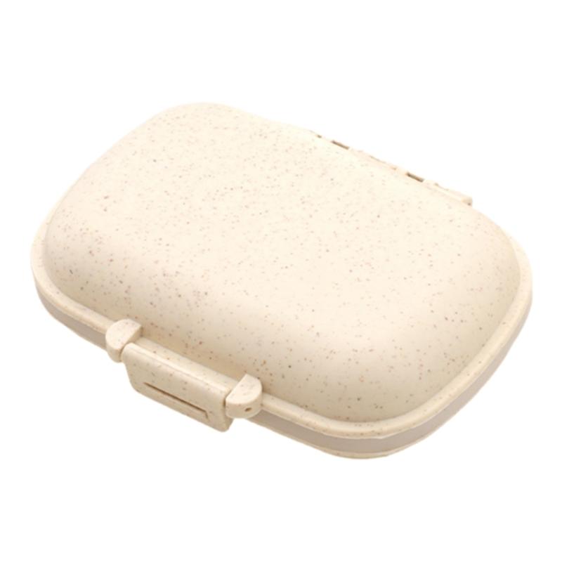 2Pcs Portable Pills Organizers 8 Compartment Pills Box Medicine Case Plastic Travel Pills Case Pocket sized Pills Container