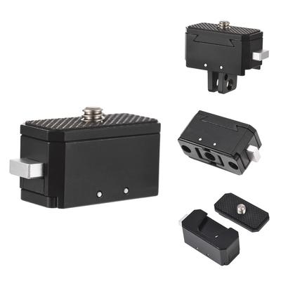 Płytka szybkiego uwalniania Statyw Płyta QR Adapter do mocowania aparatu Szybka konfiguracja Stop aluminium z gwintem 1/4 cala