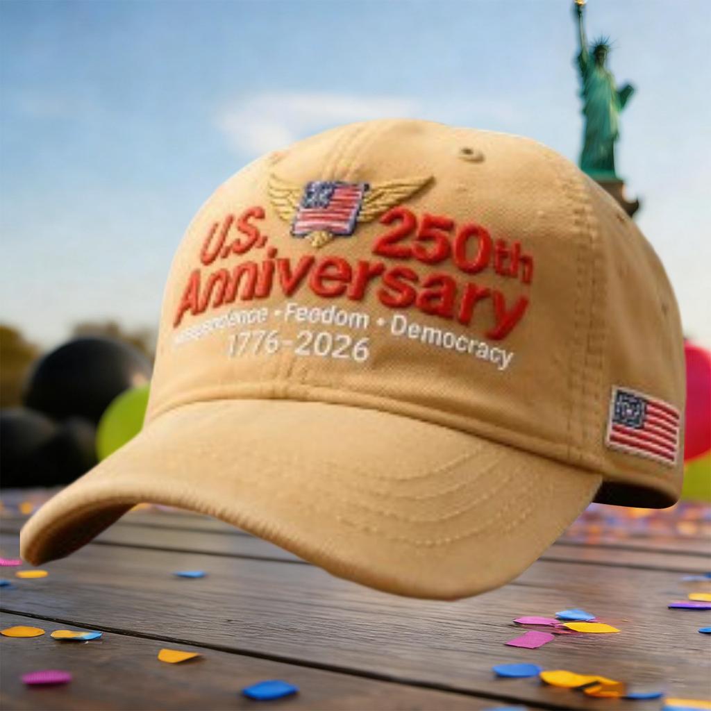 America's 250th Anniversary Embroidered Hat | Stylish & Versatile