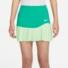 Nike SS24 Dri-Fit Color Block Logo Print Schnelltrocknender Tennis Freizeitrock Damen Röcke Sport-Grün FD6533-324