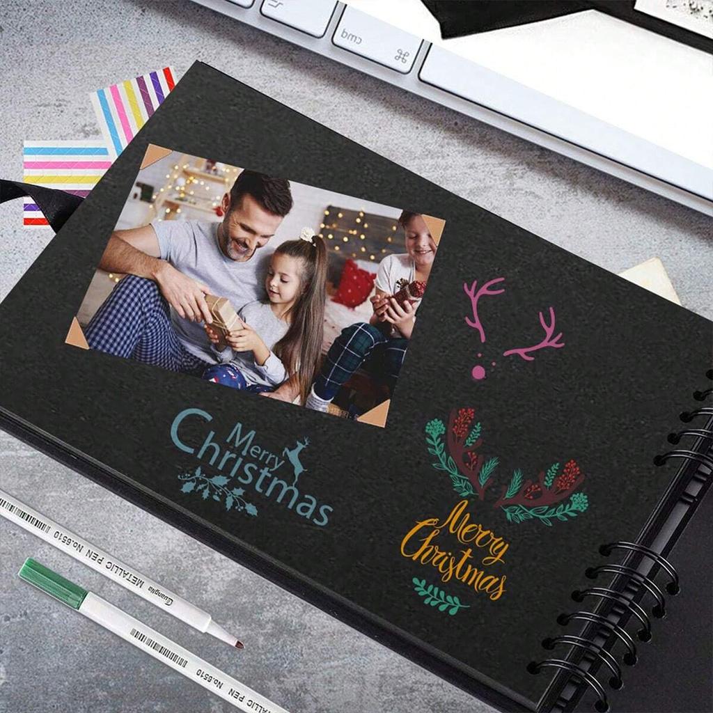 Album Scrapbook Pagini Negre Cărți de Amintiri DIY Hârtie Artizanală Durabilă Albume Foto Pentru Cadouri de Ziua de Naștere Nuntă Aniversare Carte de Amintiri