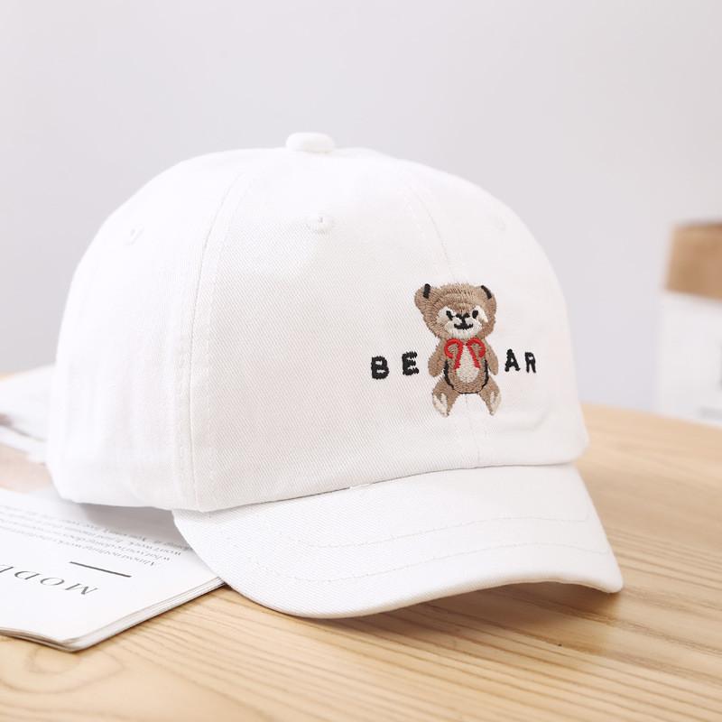 Bear Girls Baseball Cap With Embroidered Letters For Casual Summer Outdoor Use