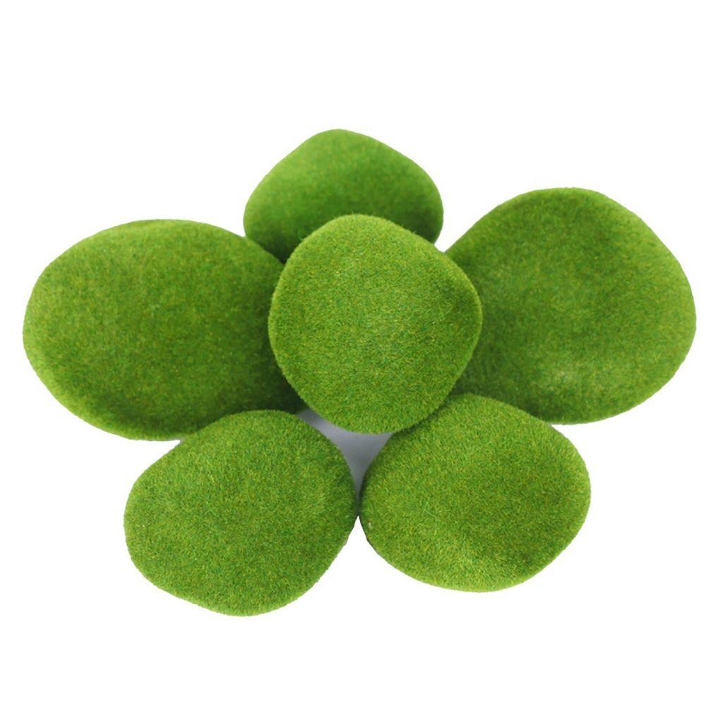 2/4/6/10PCS Micro Landscape Simulation Moss Stone Flocking Foam Mini Moss Stone  Landscape Making