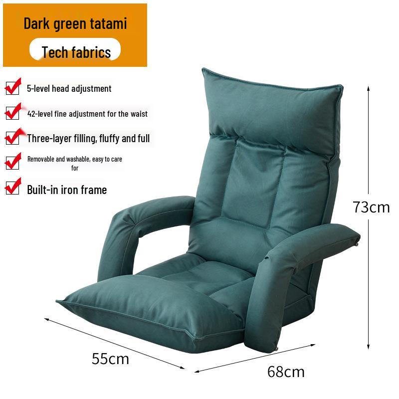 Convertible Balcony Tatami Recliner Chair – Dormitory Sofa Bed for Relaxation
