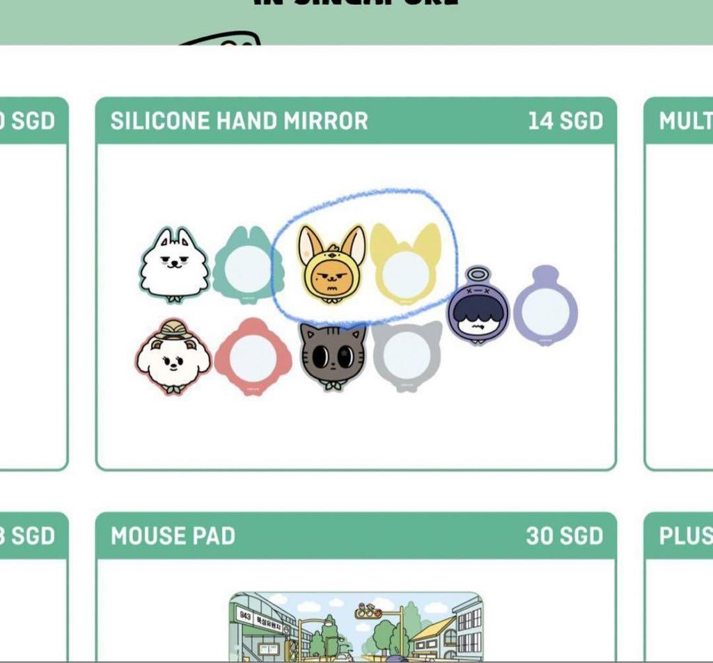 [USED] TXT Purbatu Singapore Hand Mirror Fanchun
