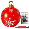 PVC Inflatable Christmas Ball Garden Decoration Ornaments Ball 60CM Xmas New Years Party Atmosphere Ball Yard Lawn Porch Decor