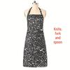 Long Anti-Fouling Chef Apron for Kitchen and Cafe Use