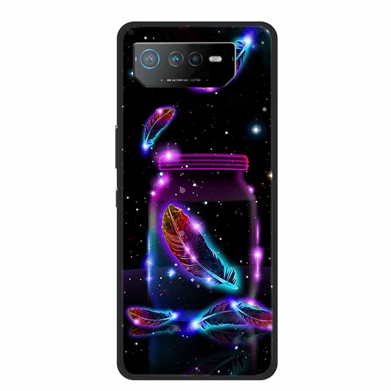 Phone Case For Asus ROG Phone 6D Ultimate Back Cover Case Black TPU Silicone Soft Coque For Asus ROG Phone 6 Pro Case Phone6 Pro
