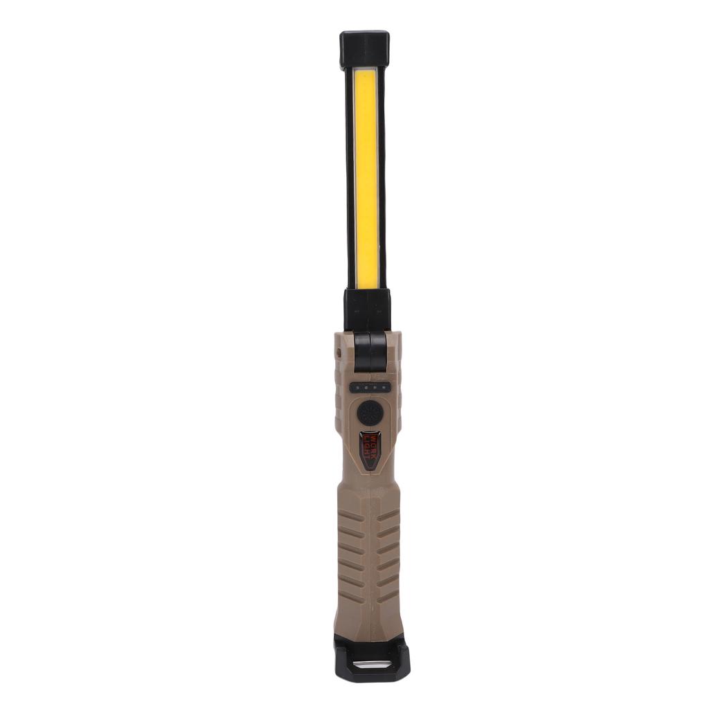 Magnetic LED Work Light with Retractable Hook Multifunction 360 Degree Rotating Rechargeable Flashlight for Vehicle Emergency Repair
