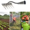 Langlebige 5-Zinken-Unkrautrechen Ergonomischer Griff Rechen für Hausgärtner und Kleinlandwirte, Einfach zu lagern und zu tragen
