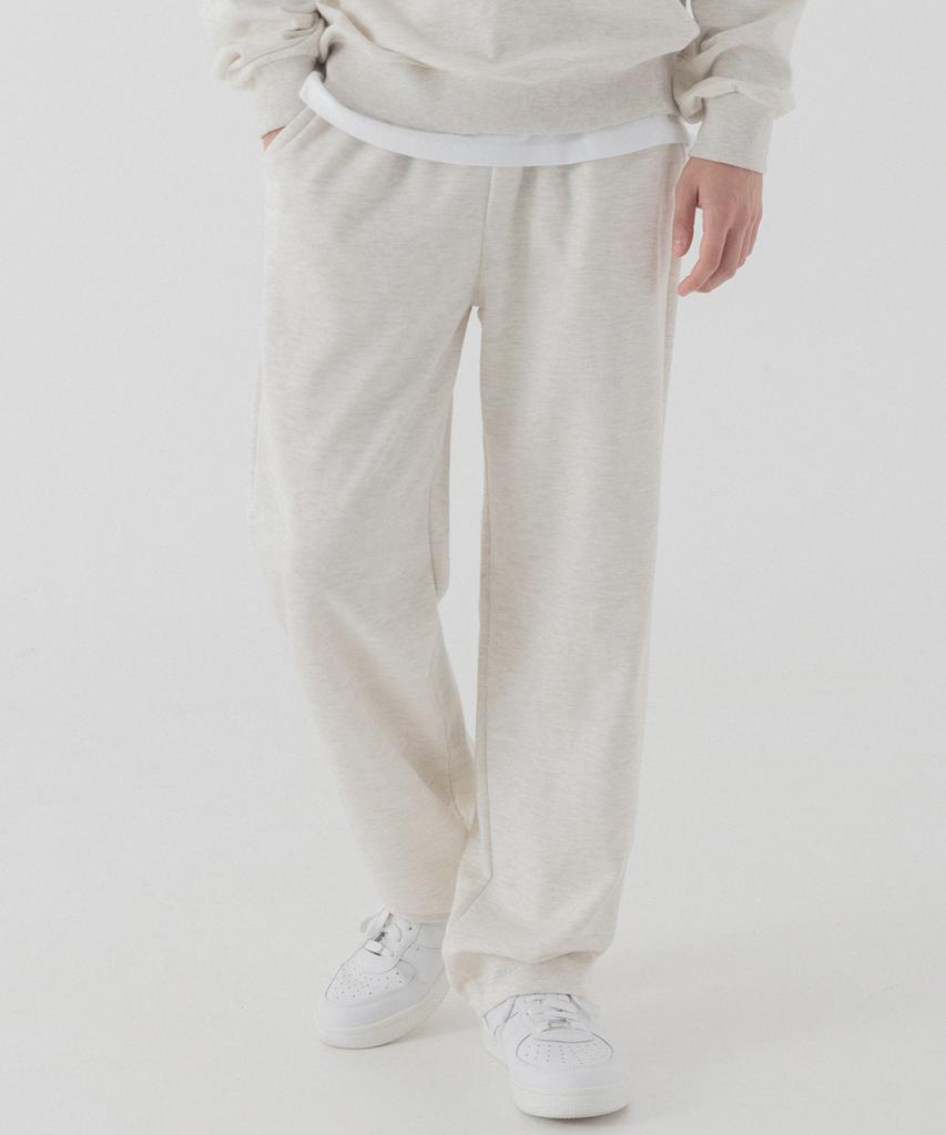 PIANER Essential Semi-Wide Sweatpants (Oatmeal)