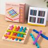 Wooden Rainbow Sticks Puzzle Toy For Kids Brain Teaser Logic Development And Educational Play