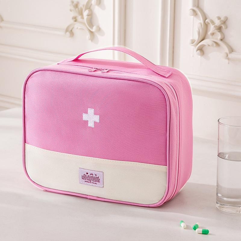 Foldable Large-Capacity Medicine Box: Dustproof & Moisture-Proof First Aid Travel Storage Bag