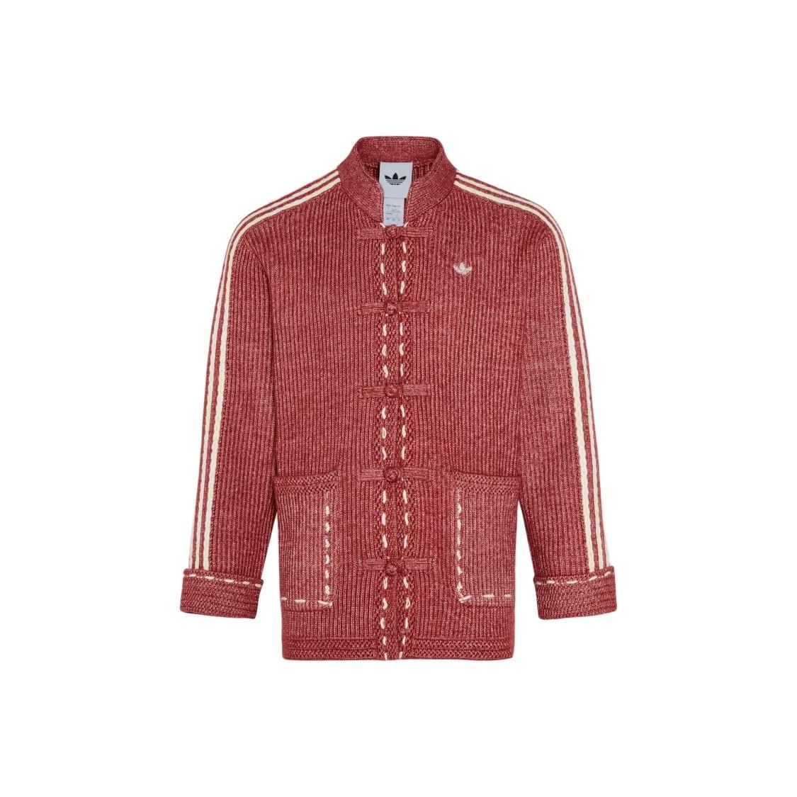 adidas New Chinese-style Casual Knitted Sports Loose Jacket Unisex XL