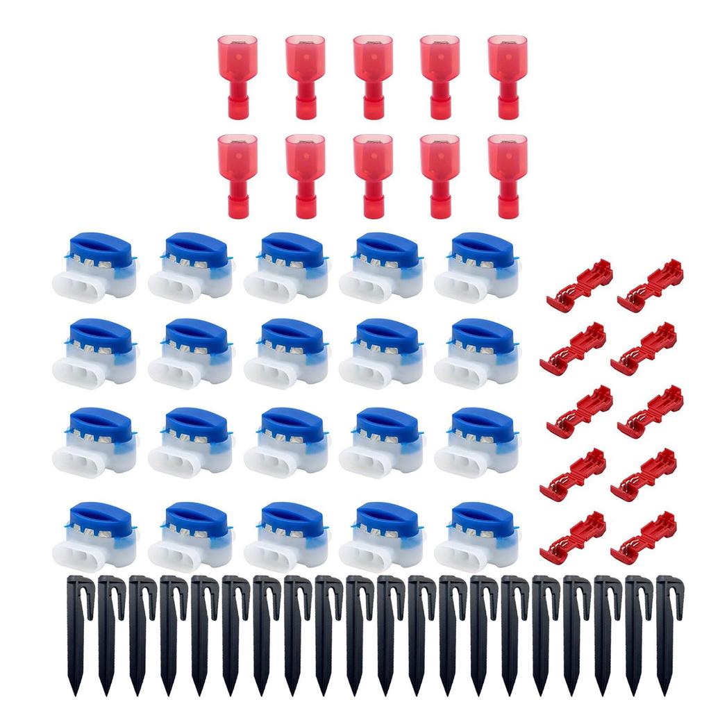 Convenient Grass Trimmer Kit Reliable Lawn Mower Wire Connector Set Ground Hooks Cable Connectors Perfect for Homeowners