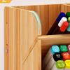 1pc A/B/C/D style Wooden Desk Organiser DIY pen container, Multiple grids Large Capacity Stationery Storage Pen Holder for Home,Office,School.