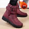 2023 Women's Velcro Waterproof Snow Boots, European Size 44, Comfortable and Warm for Casual Wear