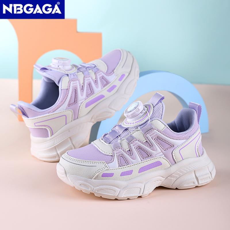 Girls Sports Shoes Lightweight Leather Kids Sneakers Casual Pink Fashion Children Anti-slip Walking Running Shoes