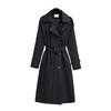 Damen Britischer Stil Windbreaker Streetwear Zweireihige Lange Trenchcoats Damen Elegant Herbst Winter Lässige Jacken