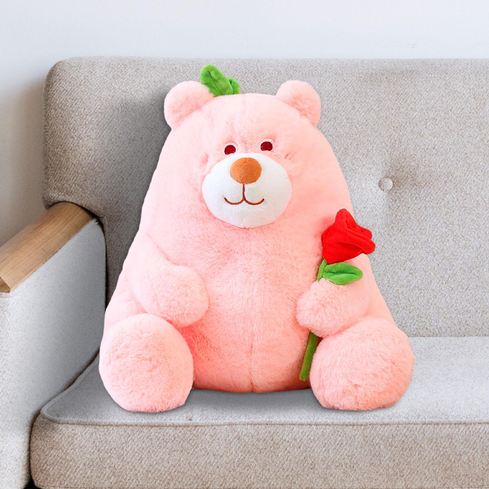 

Медведь плюшевые игрушки держат розу кукла милый обнимашка смешной плюшевый pink 25cm