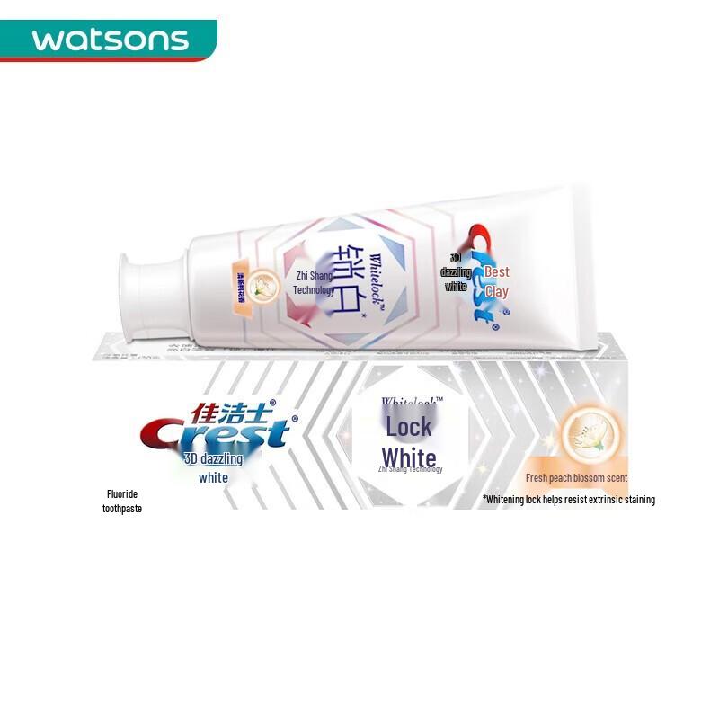 Crest Lock White Peach Blossom Toothpaste
