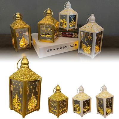Small Eid Mubarak Ramadan Light Ramadan Lamp Lantern Decoration for Home Islamic Muslim Party Decor Kareem Ramadan