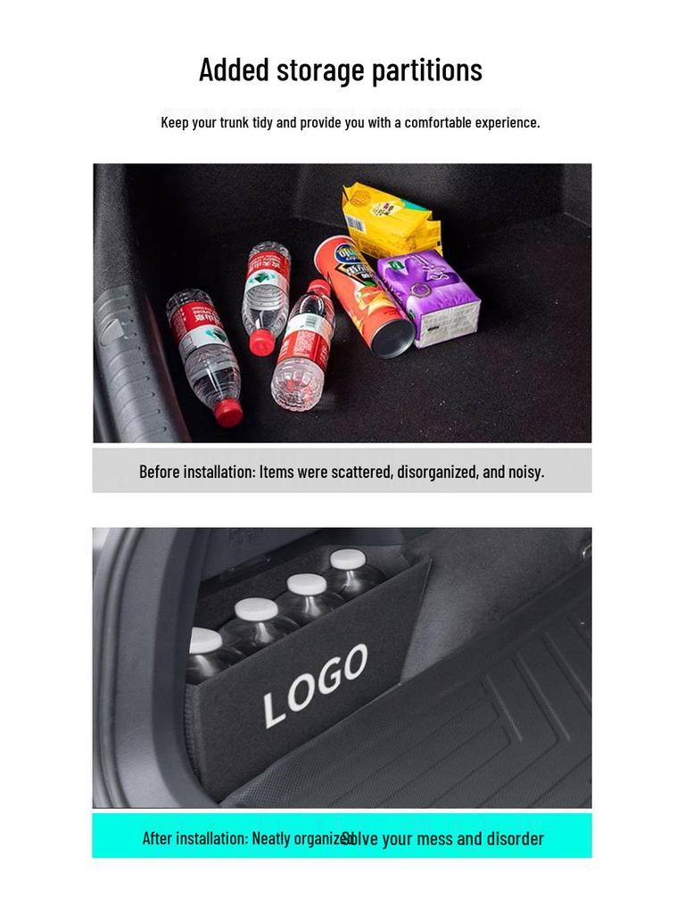Compatible with 25 NIO ES6 models: TPE trunk mat, tailgate mat, door sill mat, and trunk cover.