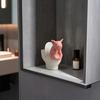 Miniature Pink Pig Toilet Toilet Thinking Pig Figurine Sitting on Statue Cartoon Farm