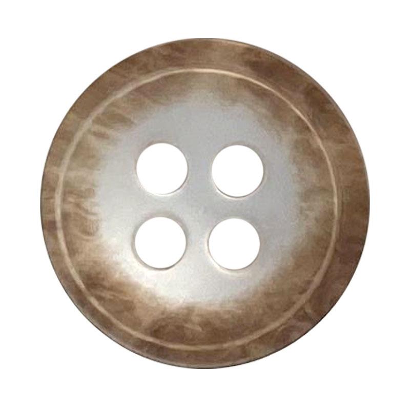 Four-Eye Resin Button Imitation Shell Coffee Edge White Button Knitted Cardigan Clothes Men'S And Women'S Shirt Sleeve Collar Top Button