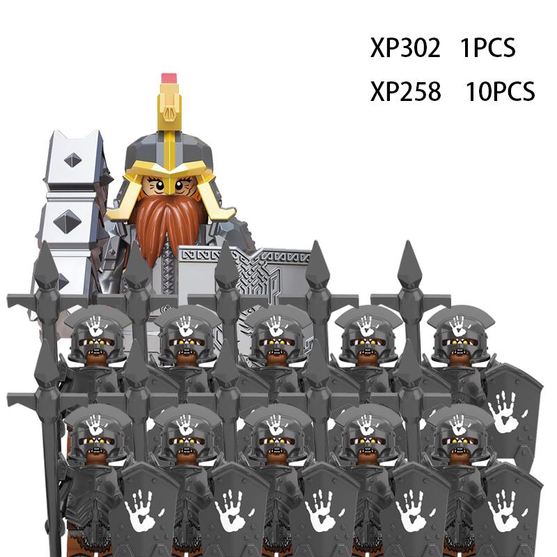 Soldados Élficos Medievais de Rohan Guarda Exército lotr Figuras de Ação Mini Blocos Boneca Montar Blocos de Construção MOC DIY Brinquedos para presentes de criança