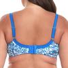 Printed Leopard Print Wire-free Full-cup Bra for Plus-size Girls Ultra-thin Cups No Padding