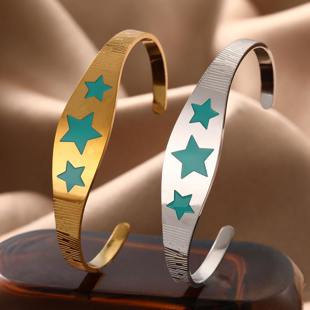 European & American Fashion Star & Infinity Stainless Steel Bracelet