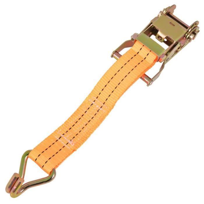 VidaXL Ratchet Tie-Down Strap 10 Pcs 1 Ton 6 M X 38 Mm Orange