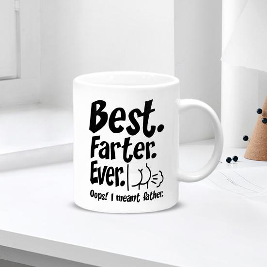 Ceramic Mug 11 Oz Double-Sided Print Microwave Safe Hidden Message Funny Coffee Cup for Home Office Use