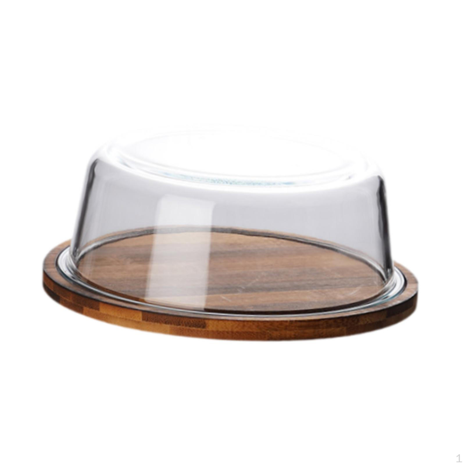 

Масленка-держатель для сыра, прочная, большая емкость, со стеклянной крышкой, противень для торта 18.8cmx7.5cm