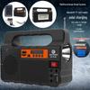 Portable Solar-Powered Flashlight Radio & Bluetooth Speaker with USB Charging