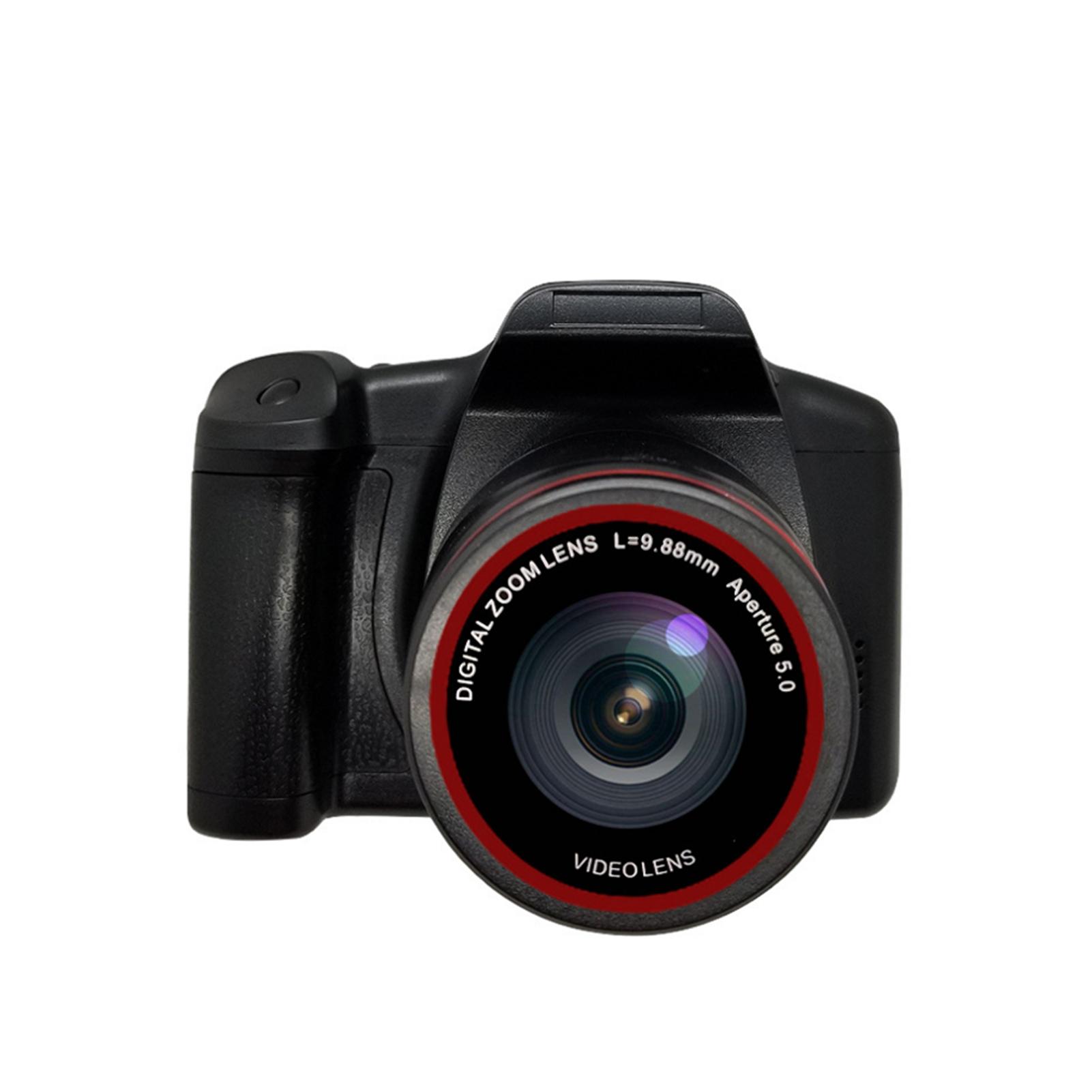 

Digital Camera 16X Focus Zoom Design Resolution 1920*1080 Supported Storage Card Battery Powered Operated for Photos чорний