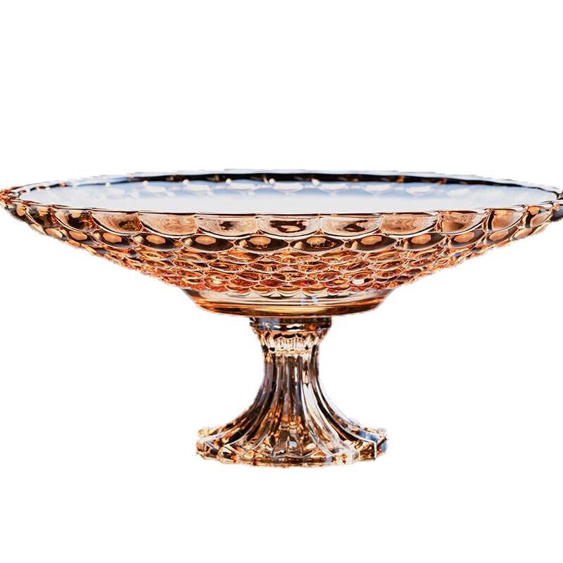 Homeglen European Crystal Glass Fruit & Nut Plate