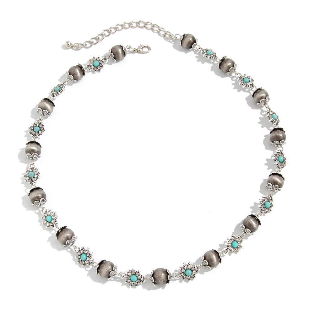 Hip Hop Coconut Tree Pendant Choker Silver Rhinestone Flower Necklace Coconut Husk Necklace Women