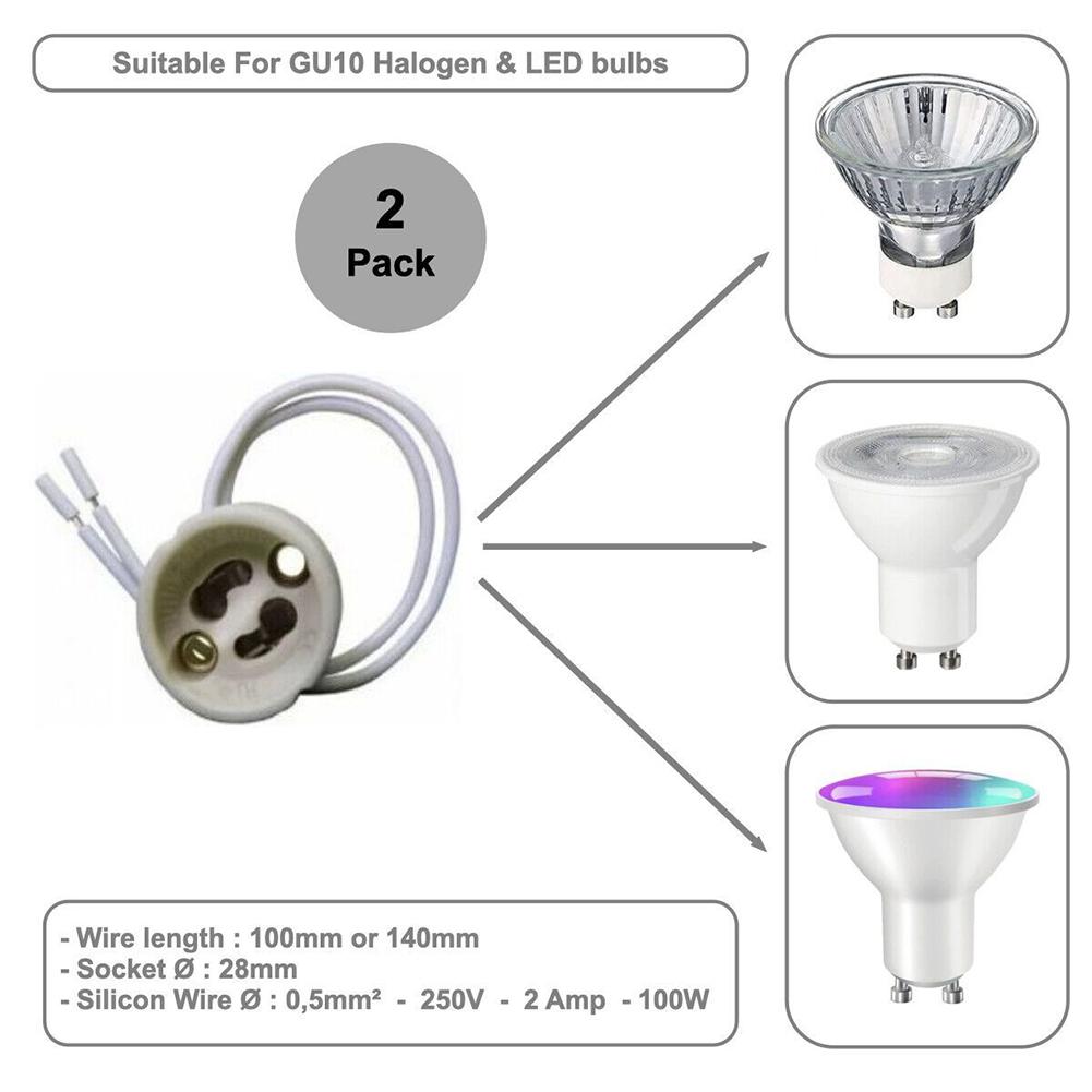 Zásuvka držáku GU10 10/15ks Fiting drát 150mm drát