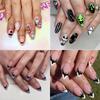 Nail Art Film Halloween Collection Simple French Bat Ghost Grimace Short Wearing Armor