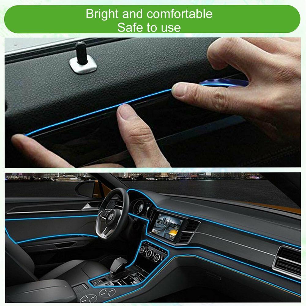 9.8ft Car Ambient Light 3 Meters Light Strip Easy Install LED Light Strip Console