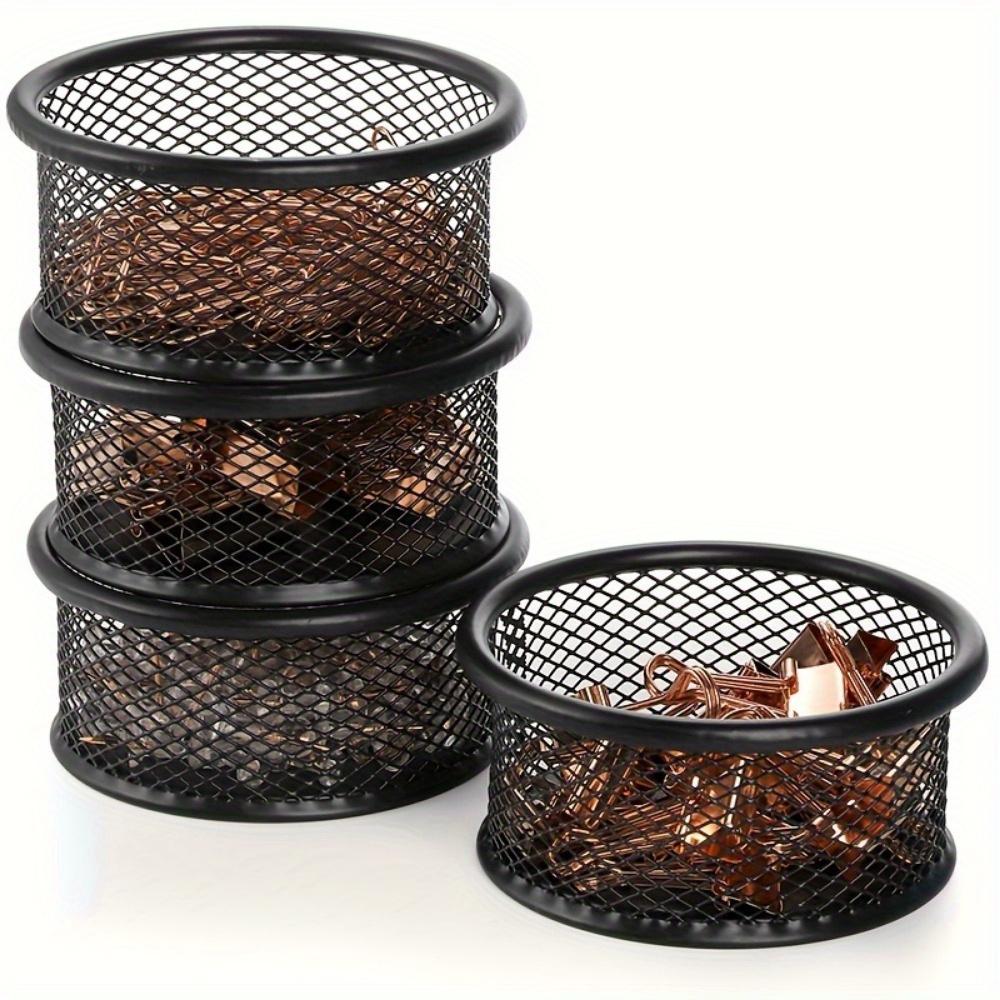 10pcs/4pcs/1pc A Storage Box For Paperclip, A Storage Box For Round Iron Mesh Push Pins.