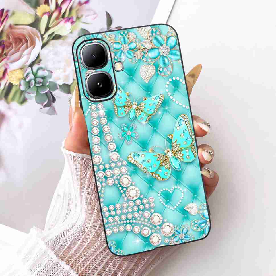 For Infinix Smart 20 4G X6840 X6840B Case Cartoon Cat Dinosaur TPU Black Cover For  Infinix Smart20 smart 20 4G Phone Casing