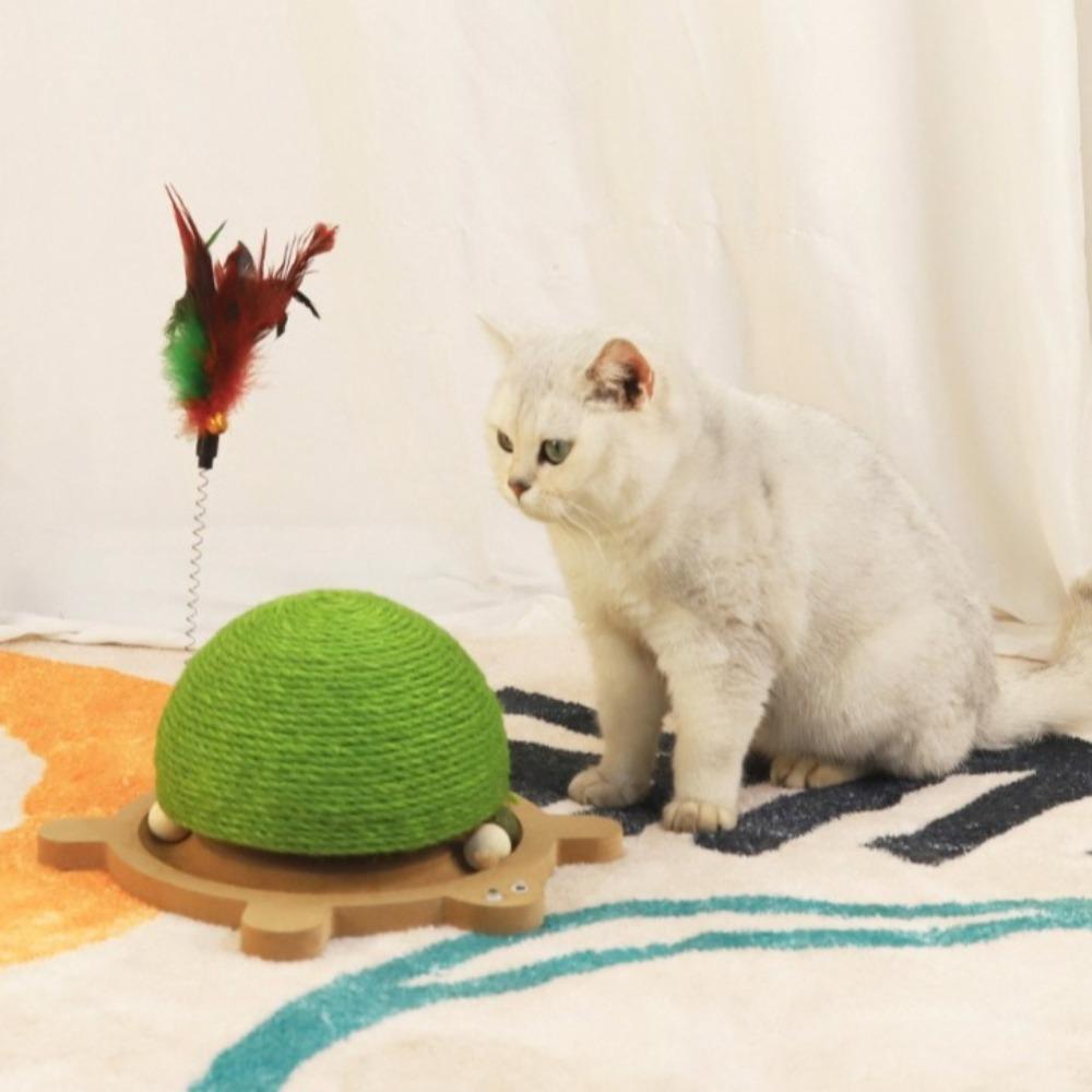 Wear-Resistant Sisal Cat Scratching Ball Interactive Cat Grinding Paw Balls Relieve Boredom